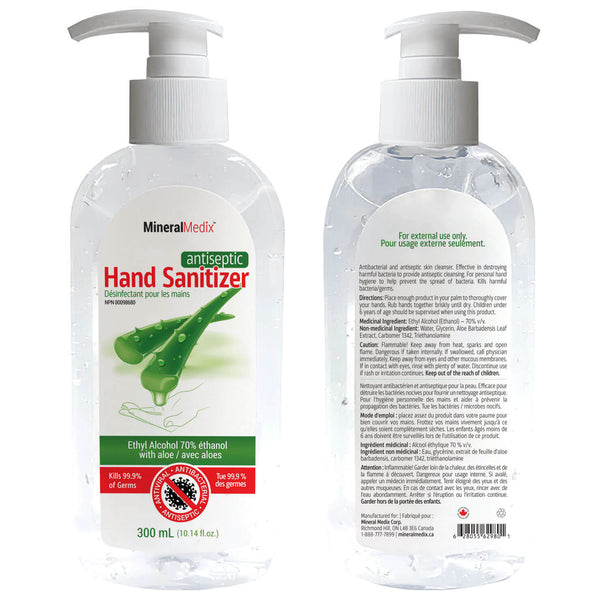 Antiseptic Hand Sanitizer 300ml with Pump, Case of 48pcs, $2.99ea
